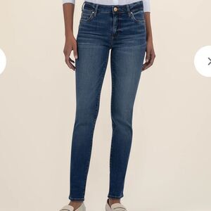 Kut from the Kloth Blue Cropped Boyfriend Jeans Relaxed Fit